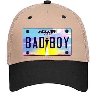 Bad Boy Mississippi Metal on Trucker Mesh Snapback Hat - Khaki